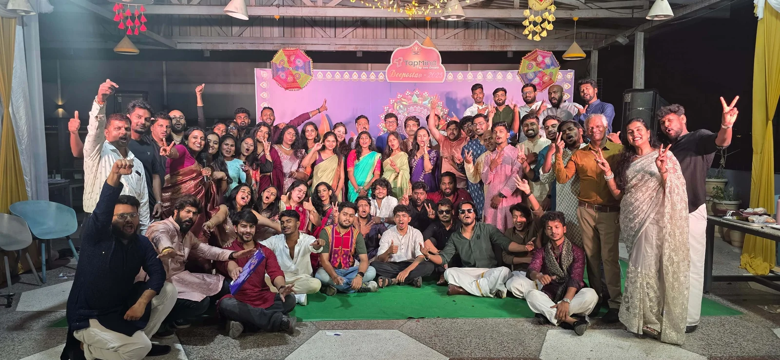 TapMind team at a festive gathering